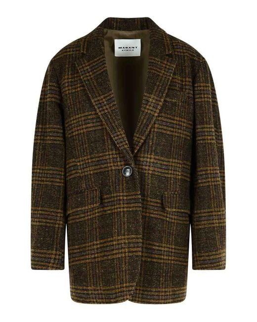 Isabel Marant Green Gesina Khaki Virgin Wool Blazer