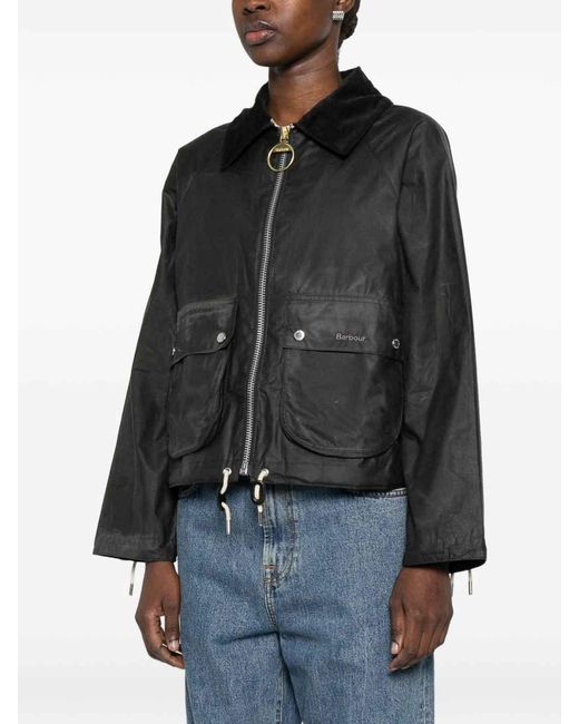 Barbour Black Ribbed Jacket