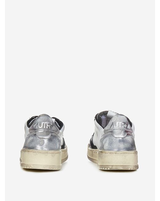 Autry White Leather Sneakers for men