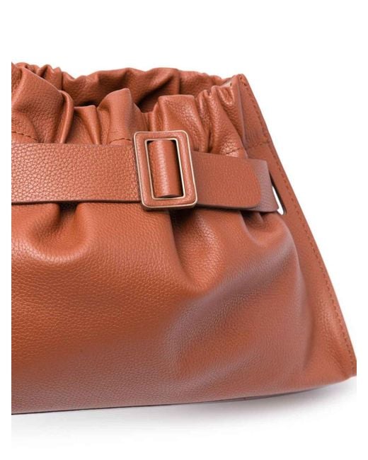 Boyy Brown Scrunchy Satchel Soft Leather Shoulder Bag