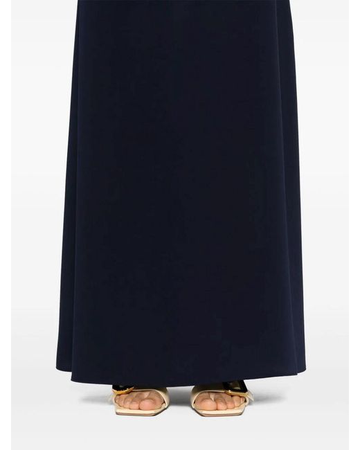 P.A.R.O.S.H. Blue Embroidered Skirt