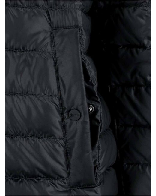 Herno Black Lightweight Down Jacket for men