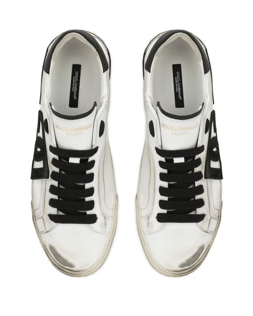 Dolce & Gabbana White Classic Lace-Up Sneakers For for men
