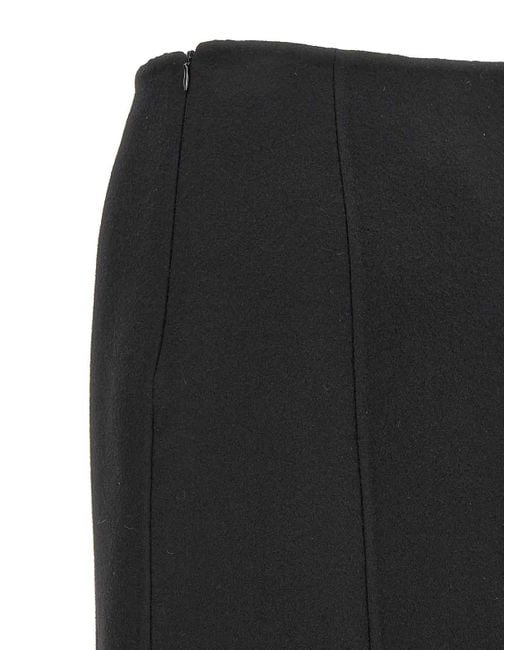 Ermanno Scervino Black Long Cloth Skirt
