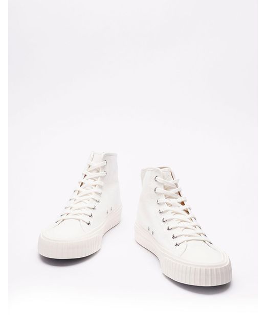 KENZO White Foxy High Top Sneakers for men