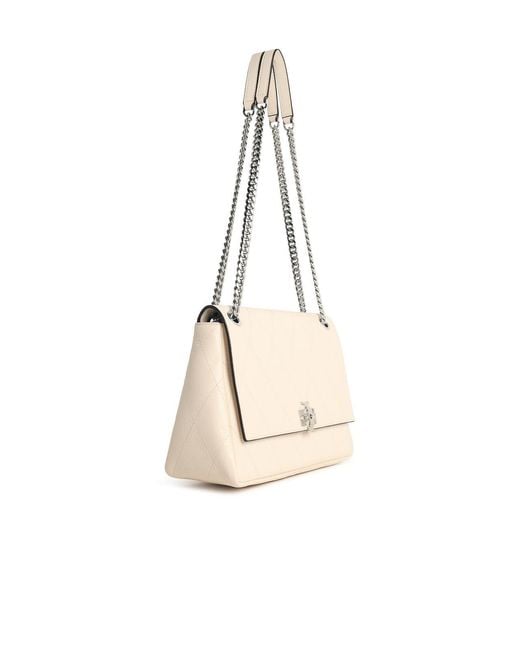 Tory Burch Natural Medium 'Charlie Matelass' Shoulder Bag