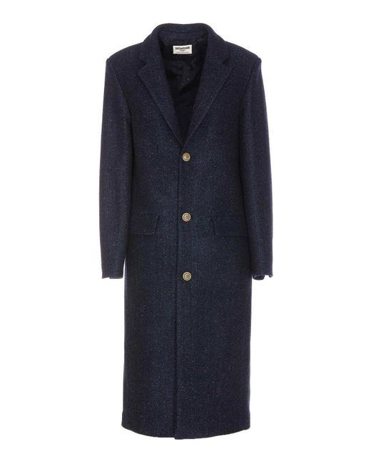 Zadig & Voltaire Blue Ue Mio Coat