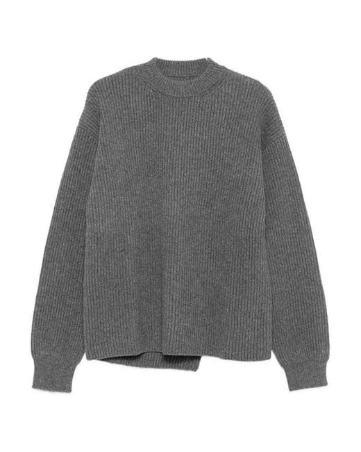 Jil Sander Gray Wool Crewneck Jumper
