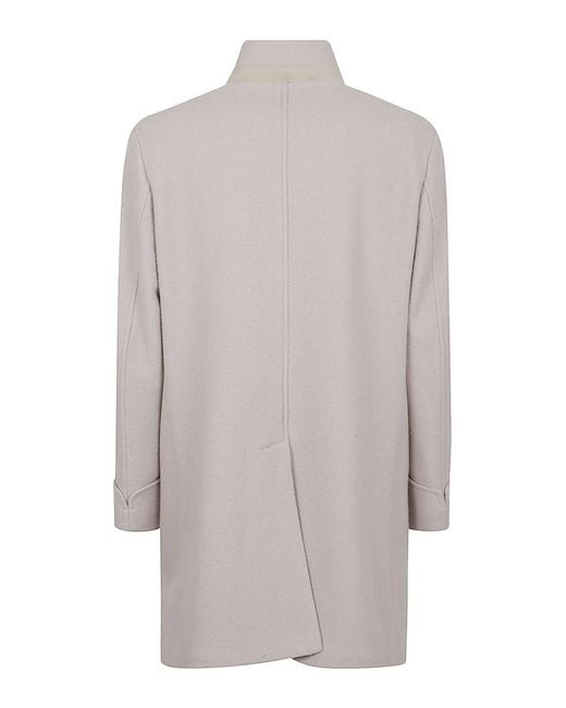 Eleventy Gray Single Breasted Coat for men