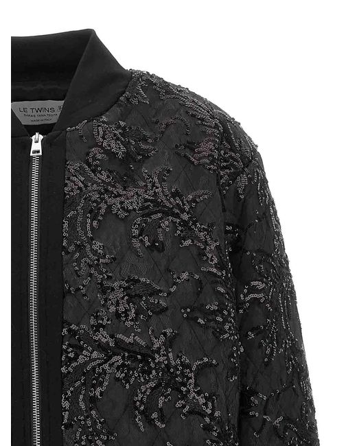Le twins Black Belluno Bomber Jacket