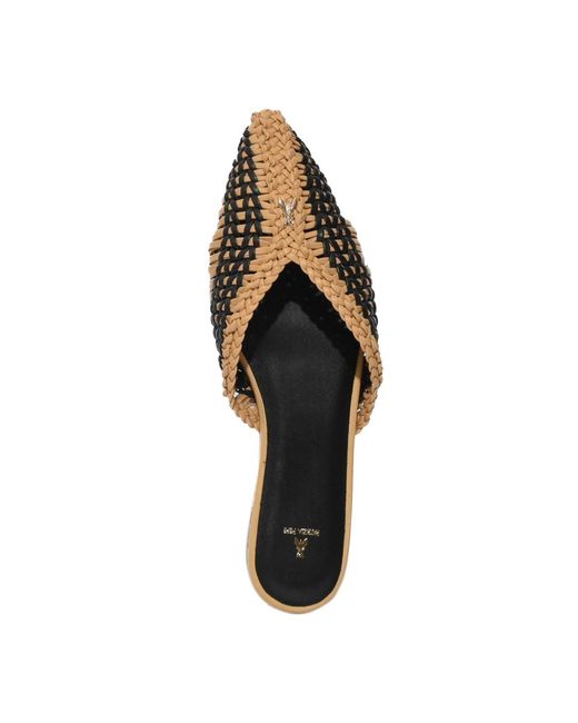 Patrizia Pepe Brown Handcrafted Minimal Shape Leather Mules