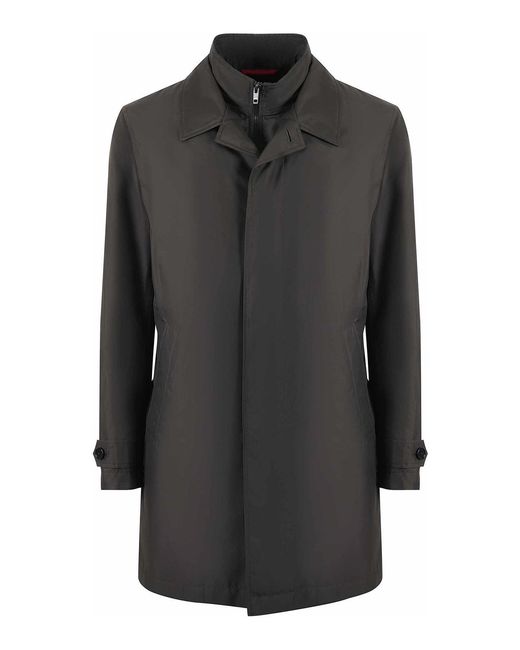 Fay Black Double Front Nylon Jacket for men
