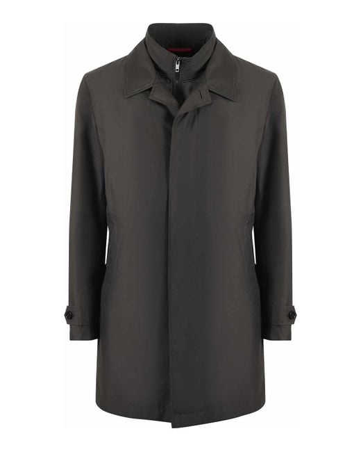 Fay Black Double Front Nylon Jacket for men