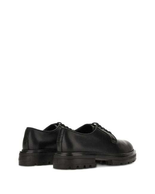 Hogan Black H673 Smooth Leather Derby for men