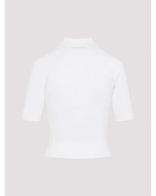 Givenchy White Knit Polo