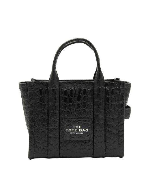 Marc Jacobs Black Leather The Mini Tote Bag