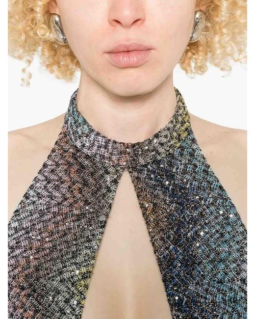 Missoni Gray 'Caperdoni' Sleeveless Long Dress
