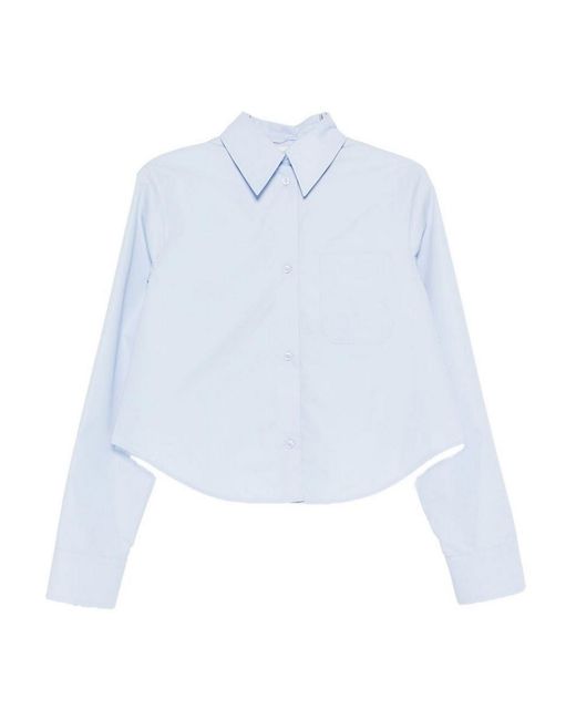 Sportmax White Cotton Blend Shirt