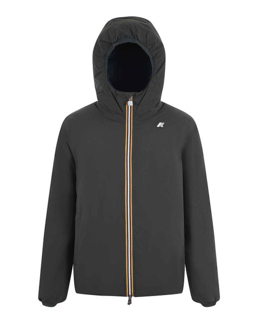 K-Way Black Reversible Down Jacket for men