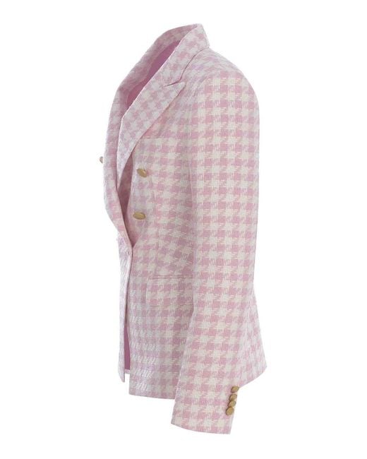 Tagliatore Pink Casual Jacket