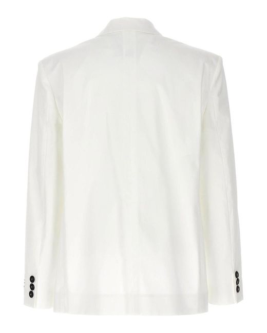 Moschino Natural Double-breasted Blazer