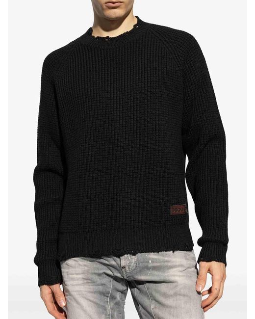 DSquared² Black Pullover for men