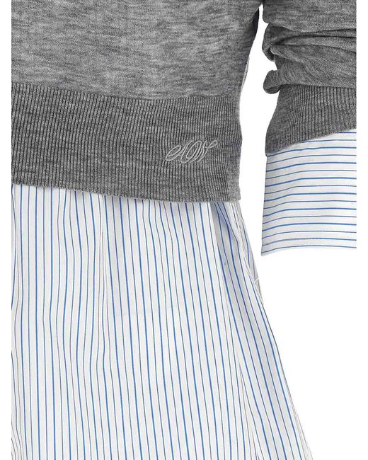 Alexander Wang Gray Knitted Shirt