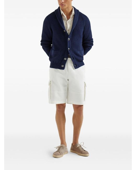 Brunello Cucinelli White Short Sleeve Shirt for men