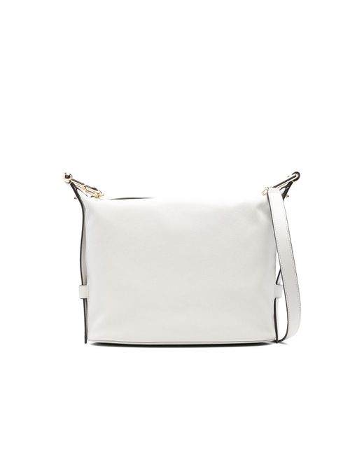 Furla White Medium Nuvola Shoulder Bag