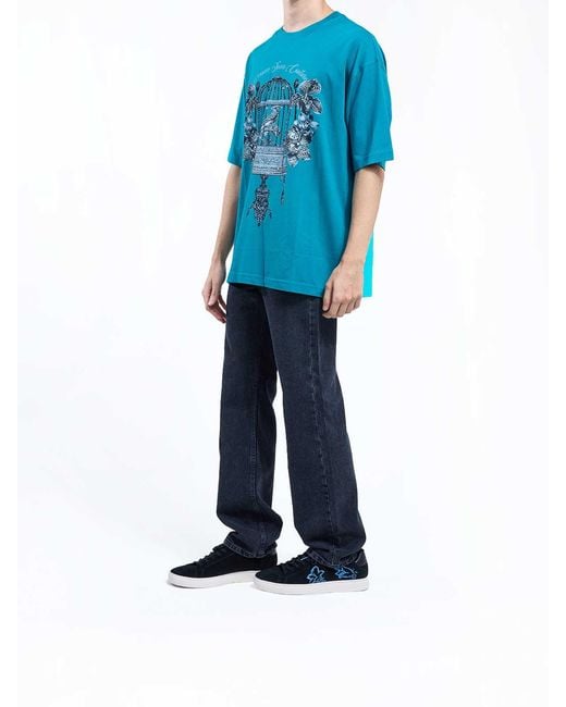 Versace Jeans Couture Blue Tshirt Cage for men