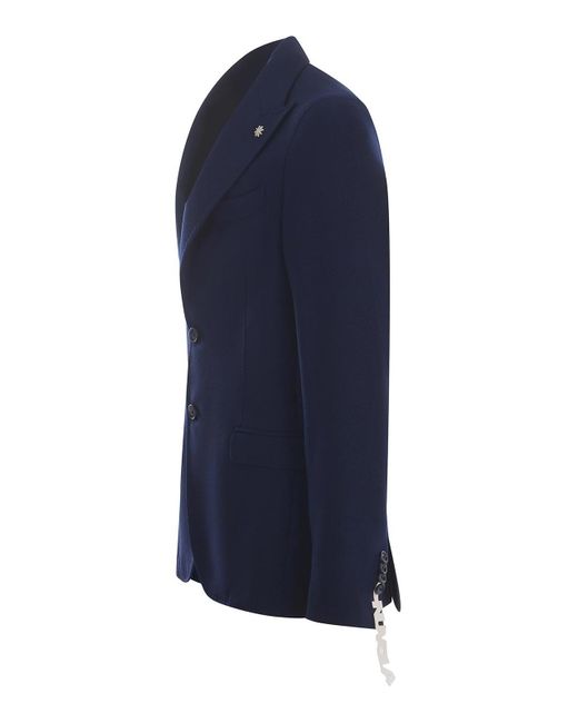 Manuel Ritz Blue Casual Jacket for men