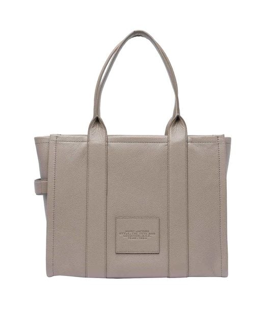 Marc Jacobs Gray The Leather Large Tote Bag