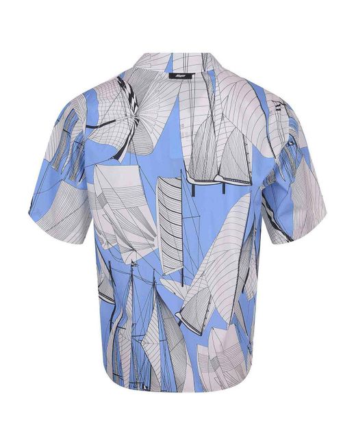 MSGM Blue Msgm Shirt for men