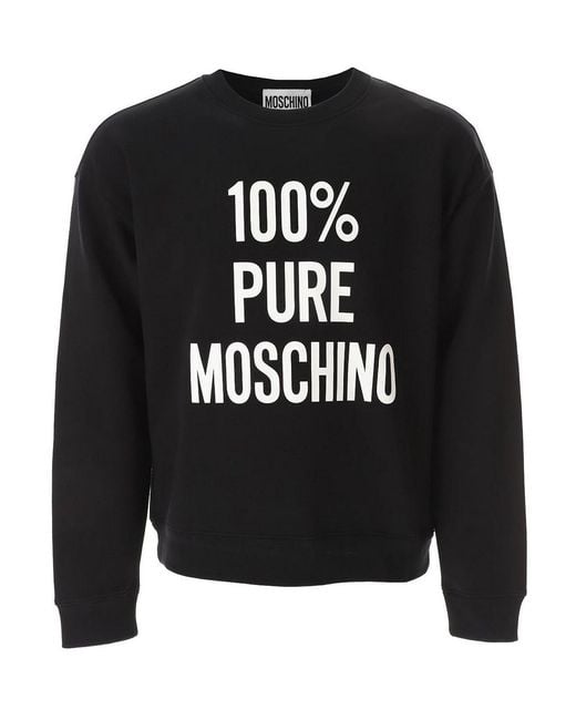 Moschino Black Pure Sweatshirt for men
