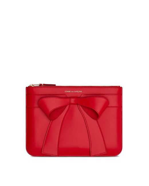 Comme des Garçons Red Big Bow Pouch