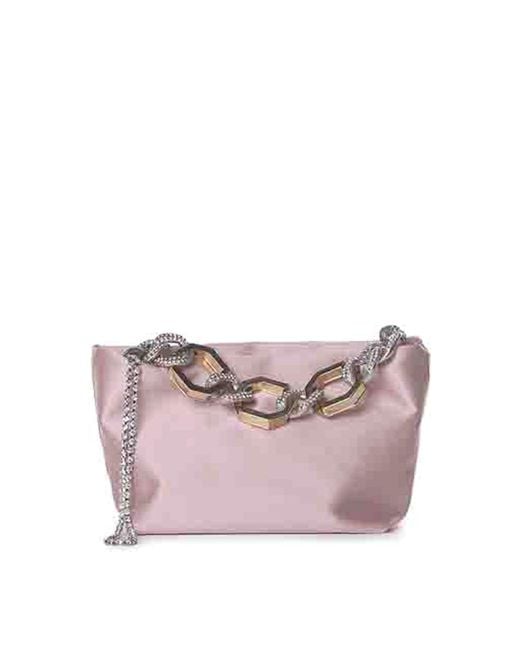 Gedebe Pink Satin Handbag