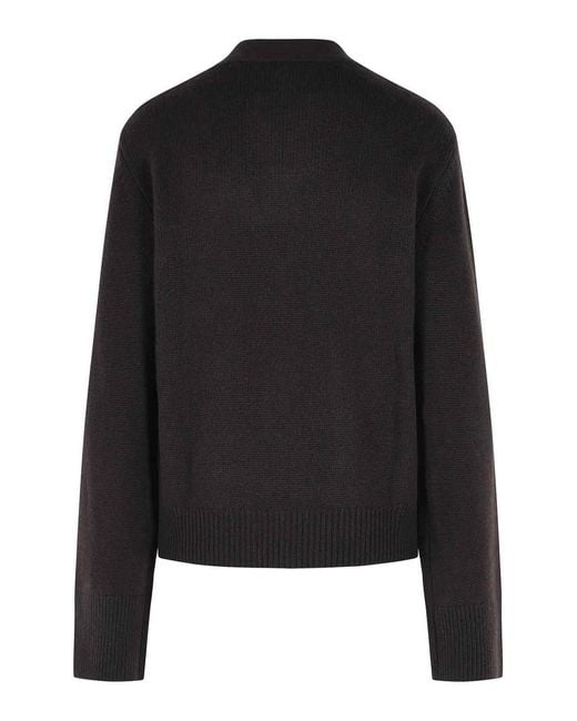 Lisa Yang Black Danni' Dark Cashmere Cardigan