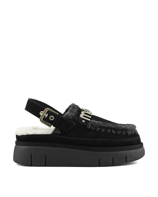 Mou Black Eskimo Slipper
