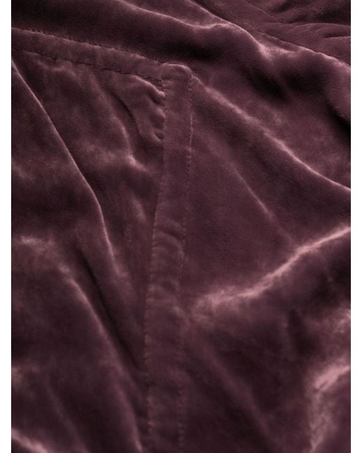 Rick Owens Purple Wide Trousers