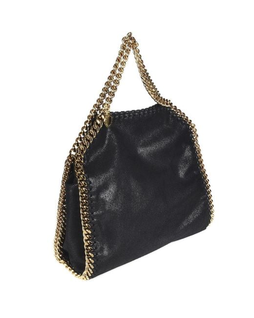 Stella McCartney Black Mini Falabella Faux Leather Tote