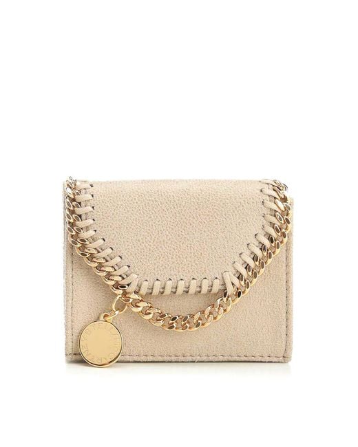 Stella McCartney Natural Falabella Trifold Wallet