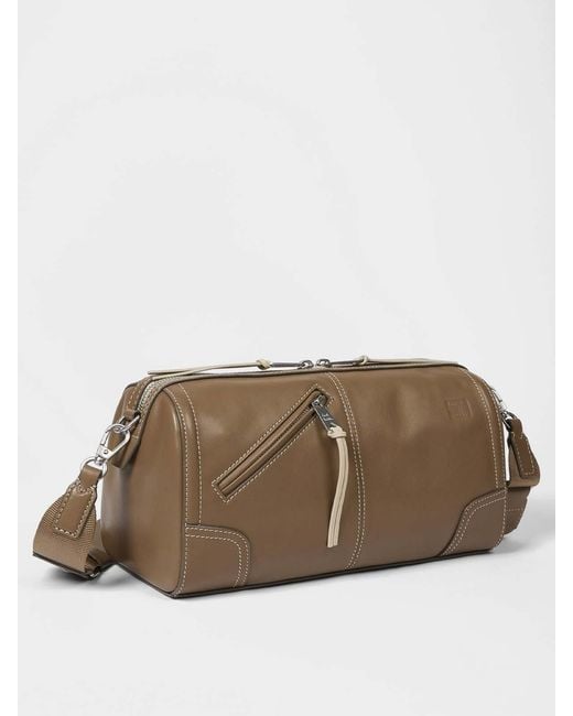 Paul Smith Brown Leather Bowling Bag for men