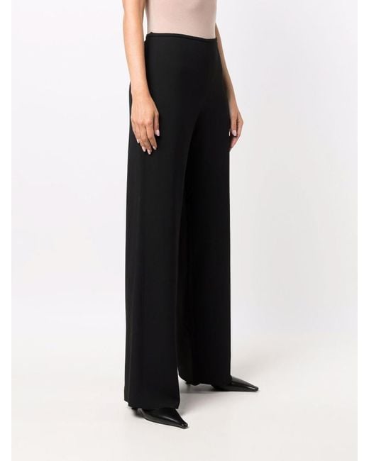 Emporio Armani Black Viscose Blend Pants
