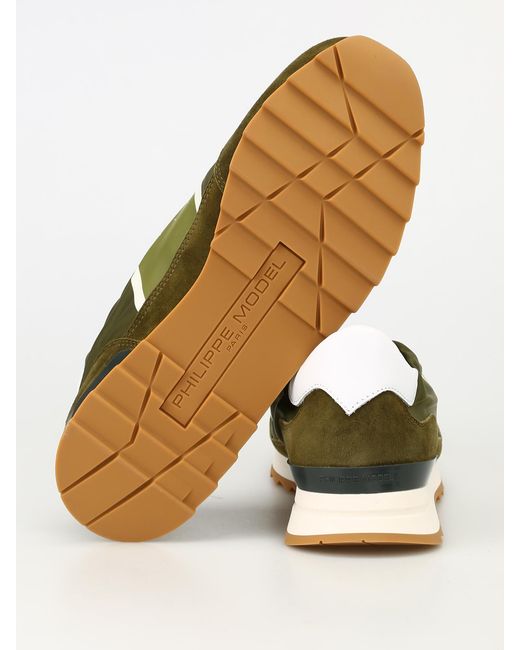 Philippe Model Green Toujours Basic Nylon Sneakers for men