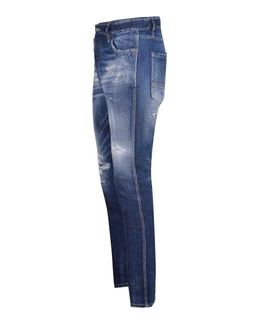 DSquared² Blue Cool Guy Jeans Made Of Stretch Denim for men