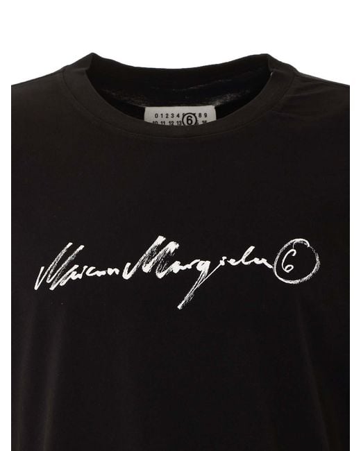MM6 by Maison Margiela Black T-Shirt for men