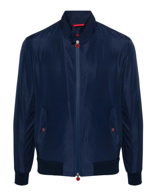 Kiton Blue Casual Jacket for men