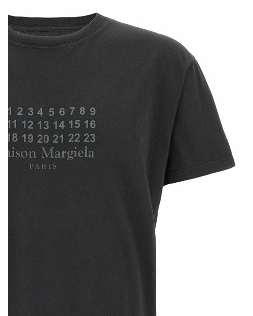 Maison Margiela Black Cotton T-Shirt
