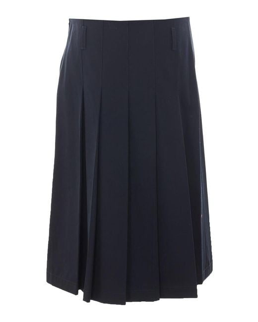 A.P.C. Blue Plissee Skirt