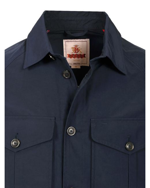 Baracuta Blue Shirt Jacket for men
